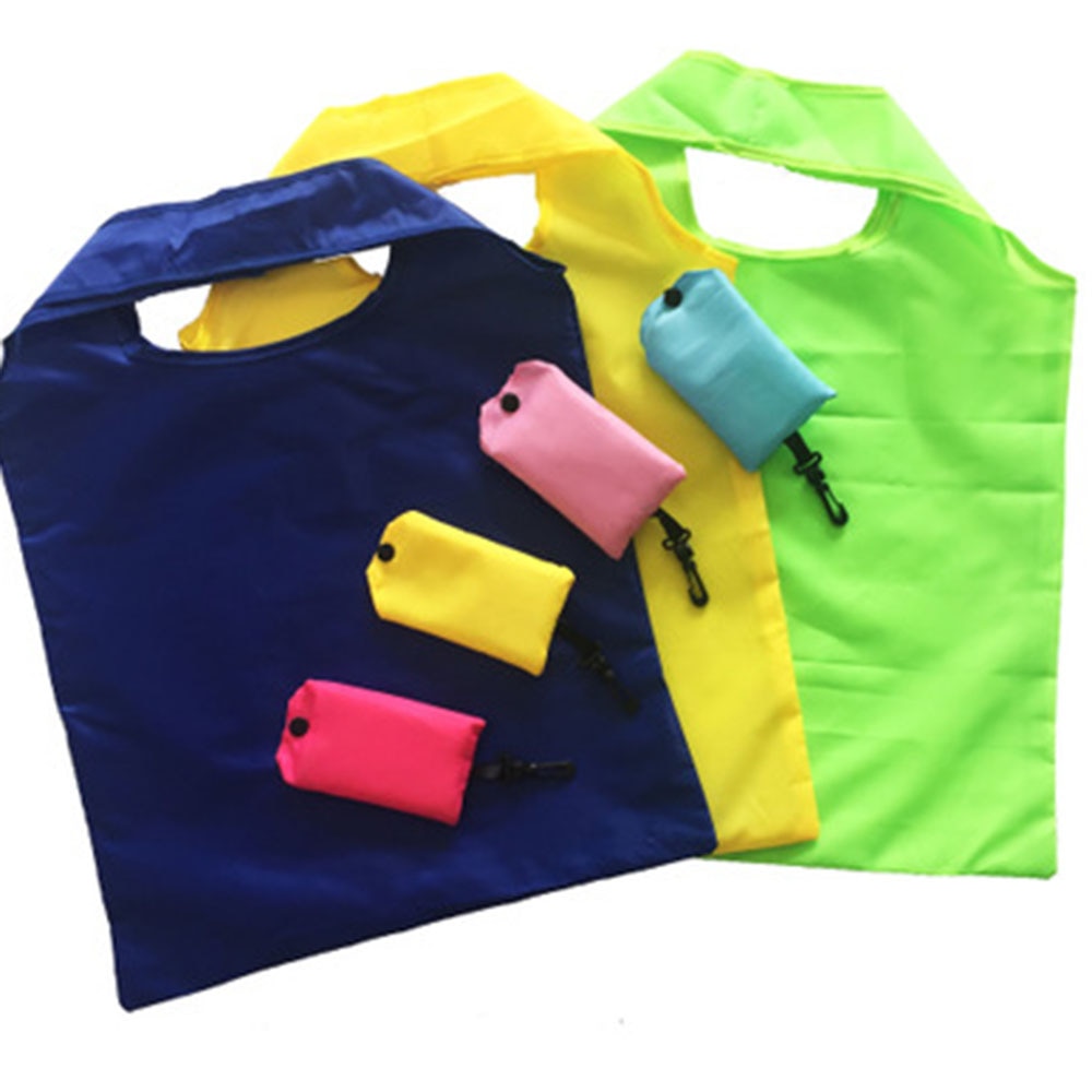Bolsas de compras reutilizables de Nylon bolso plegable de tela portátil Eco bolsa de supermercado plegable bolsos de gran capacidad impermeable