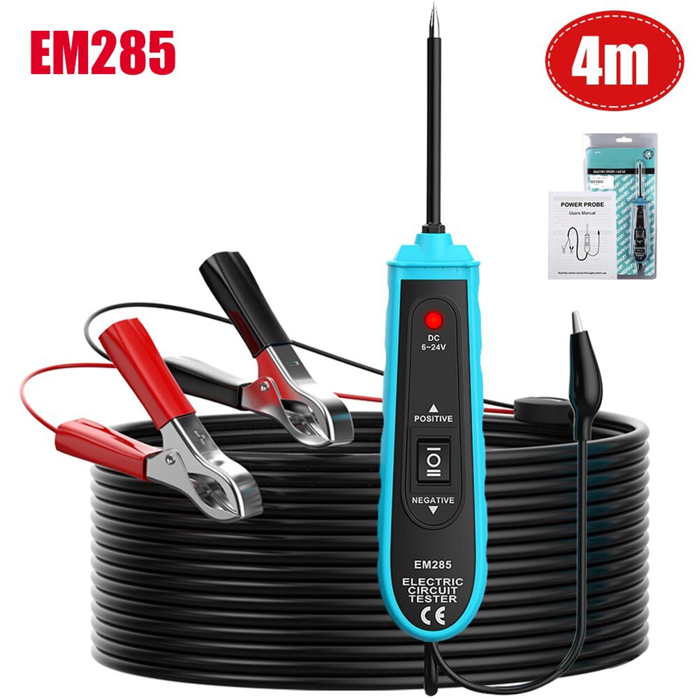 6-24V Probe Car Circuit Tester Power-Driven System Diagnostic Cable Table Meter Power Probe Auto Electric Circuit Tester