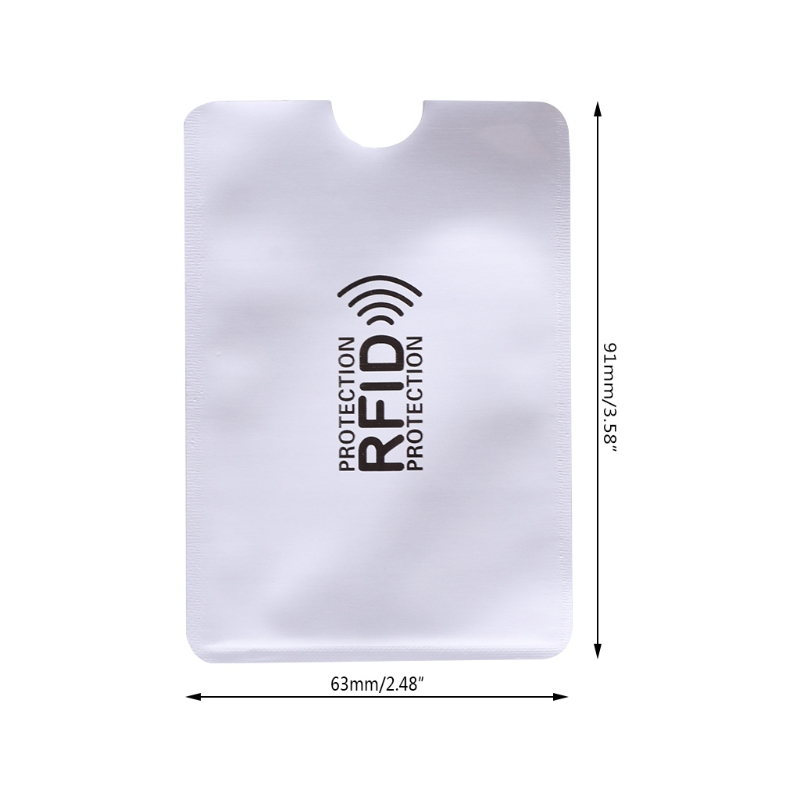 Anti Scan RFID Sleeve Protector Credit ID Card Aluminum Foil Holder Anti-Scan Card Sleeve
