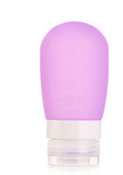 OnnPnnQ Portable Round Silicone Travel Bottles Cosmetics Shampoo Container Candy Color: Purple L