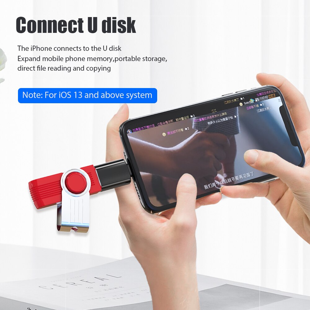 ! Accézz pour iPhone adaptateur vers USB 3.0 OTG accessoires de téléphone portable U disque clavier convertisseur pour iPhone 11 Pro Max 7 8 iOS 12 13