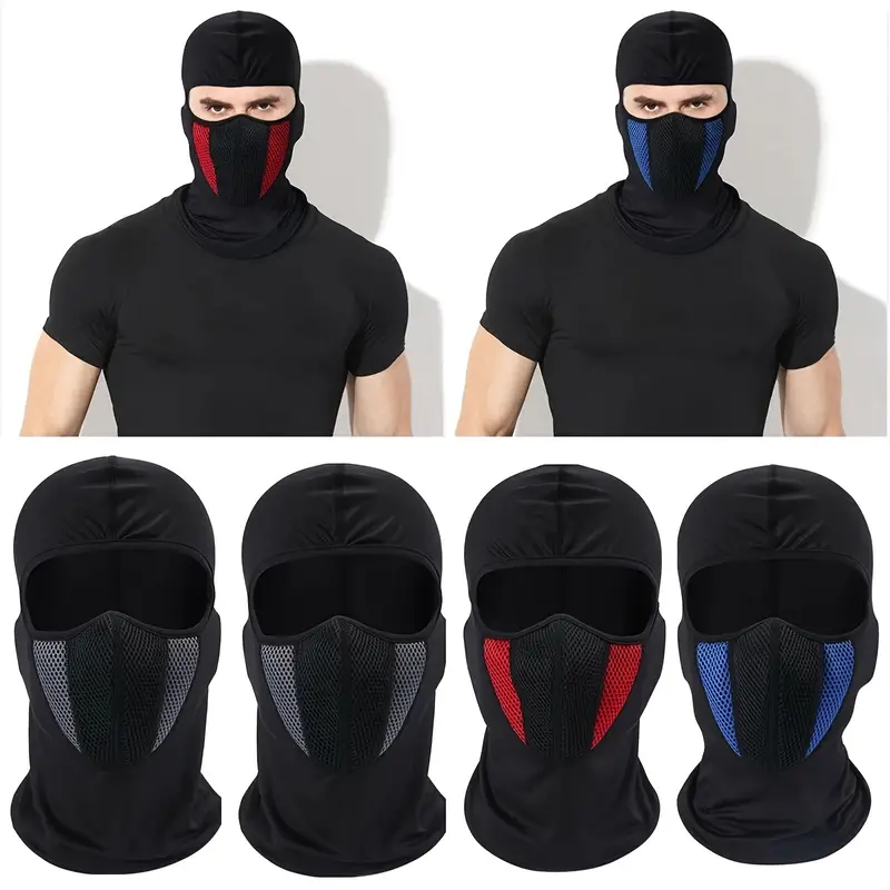 Mascarilla transpirable para motocicleta, mascarilla completa para motocicleta, casco de motocross