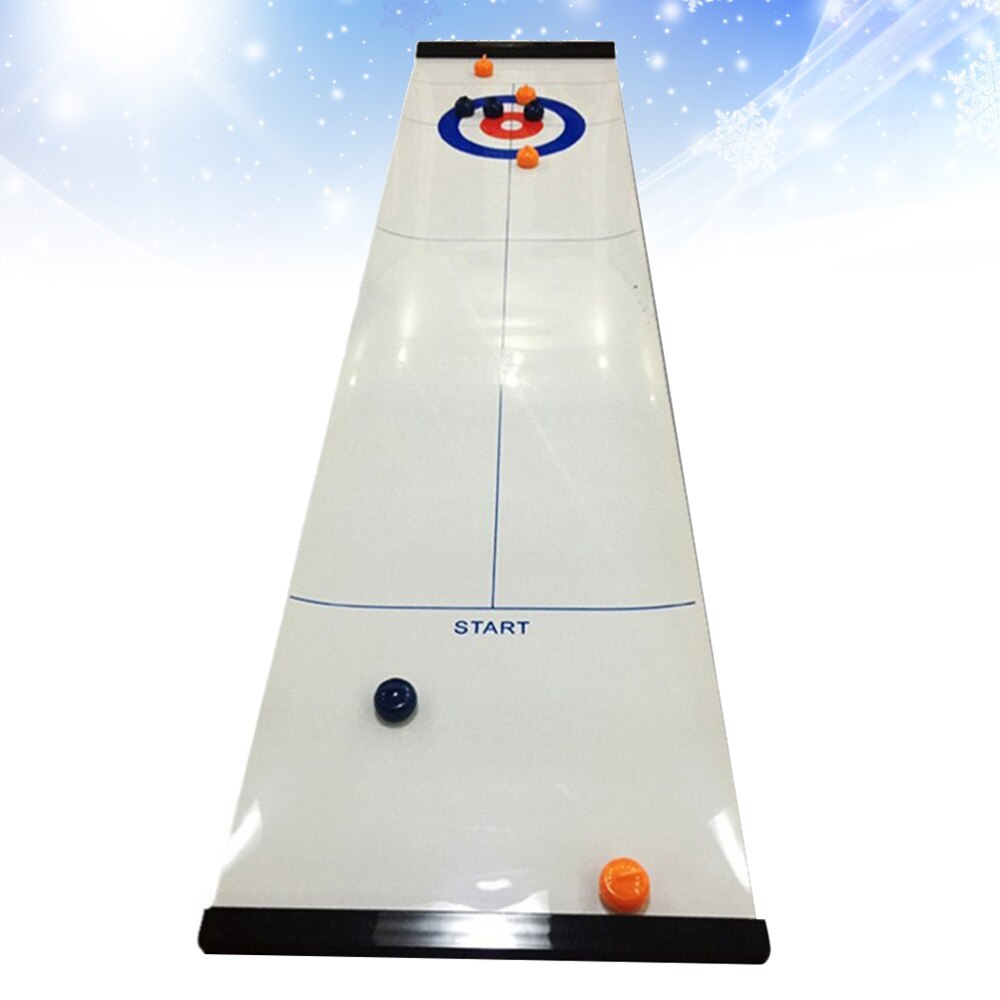 1 sæt curling bordplade legetøj desktop curling fritidssport uddannelsesmæssigt til kontoret