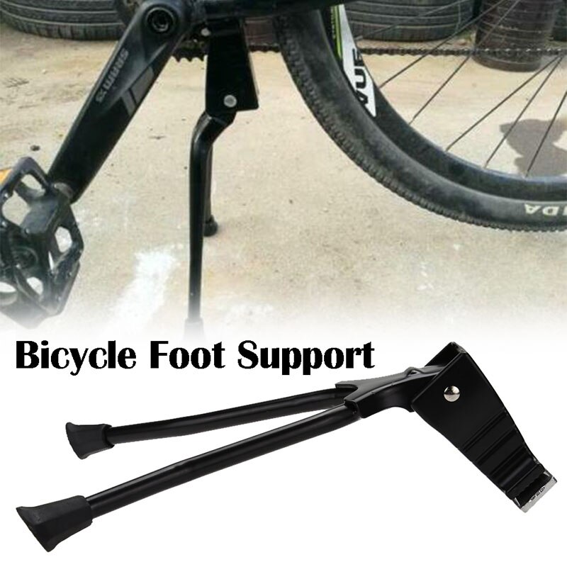 Béquille Double Jambe Pour Vélo, Support Central Avec Ressort - Aluminium, Universelle 26-28 Pouces, Neuve