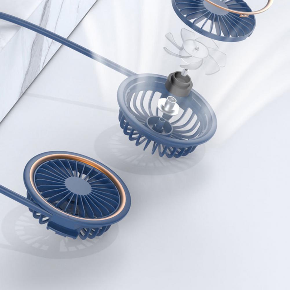 Mini Wearable Oplaadbare Inklapbare Hals Ventilator Voor Reizen