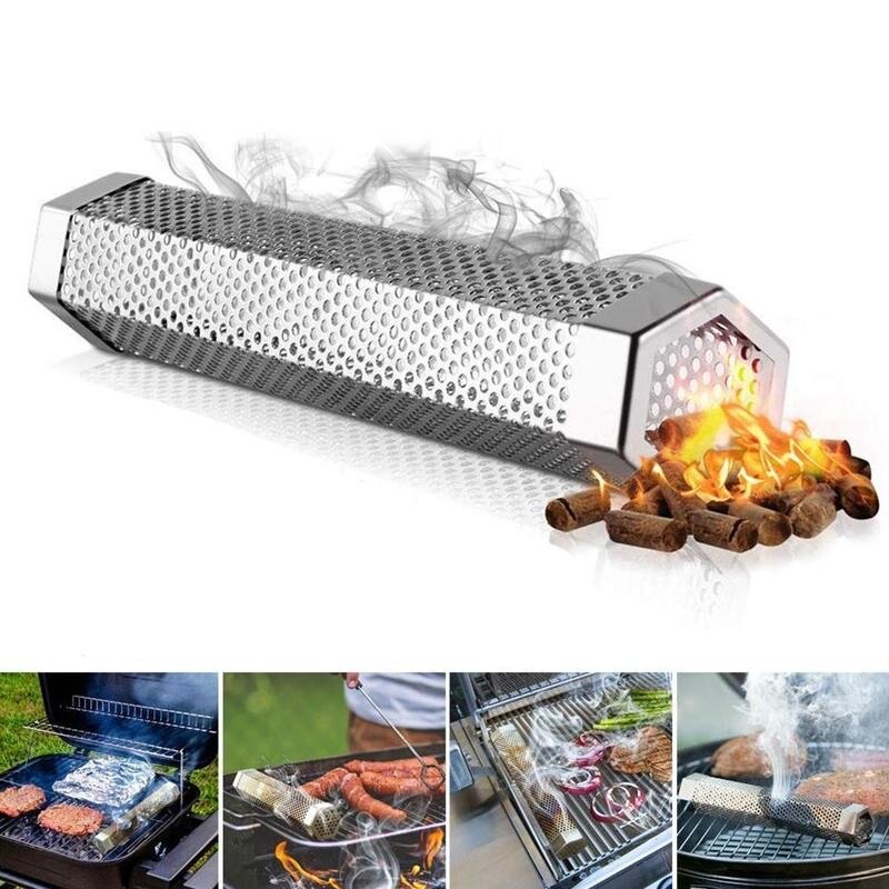 grill stal perforowana siatka palacz rura filtr gadżet gorący zimny palenie okrągły kwadrat grill rura metalowa fajka