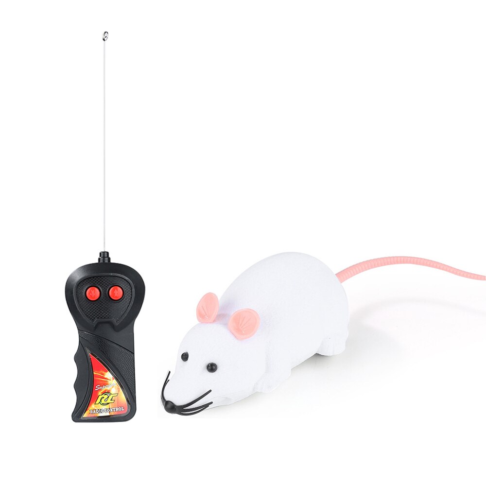Haustier Katze Spielzeug Fernbedienung Drahtlose RC Simulation Katze Maus Spielzeug Kreative Elektronische Ratte Mäbenutzen Spielzeug Für Katzen Haustier Katze zubehör: Weiß Fleshcolor Ohr
