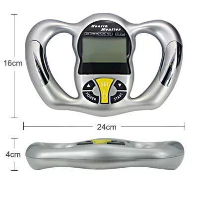 mini digital lcd håndholdt bmi tester kroppsfettmonitor helseanalysator fettmåler med 5 fettnivåer til referanse