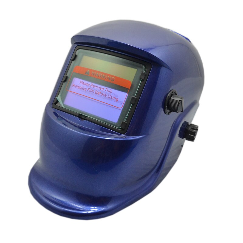 Batteria di ricambio blu protezione Casco di Saldatura Automatica Oscuramento Rettifica Maschera di saldatura tig optech prezzo di fabbrica HS04 (2233FF) Y
