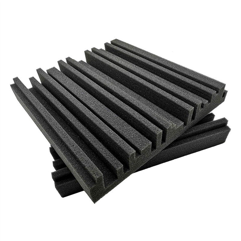 ABHT-18 Pcs Acoustic Studio Absorption Foam Panel Broadband Sound Absorber Periodic Groove Structure