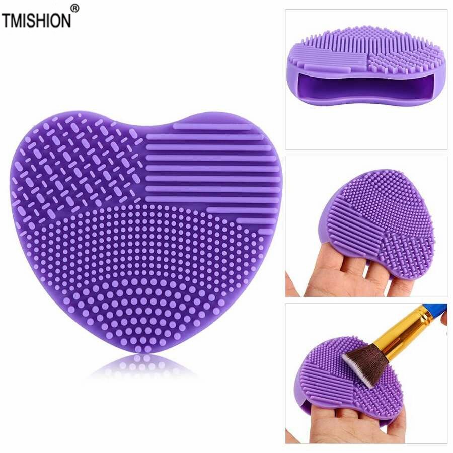 1pc siliconen make-up kwasten reinigingspads make-up waskwast gel reinigingsmat foundation make-up kwasten scrubber board tool