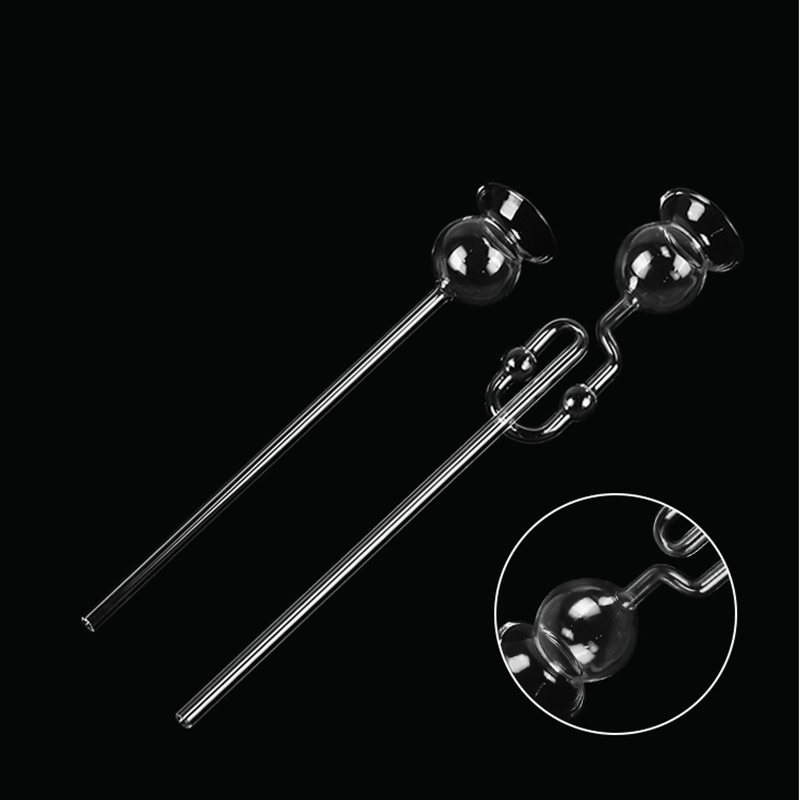 Embudo de seguridad de vidrio de una pieza con cuello largo recto/de una bola/doble bola para instrumento de enseñanza de productos químicos y laboratorio