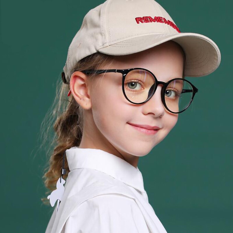 Ggovo Kinderen Anti Blauwe Glazen Meisje Computer Blauw Licht Eyewear Meisje Platte Spiegel Oculos De Sol kid Bril