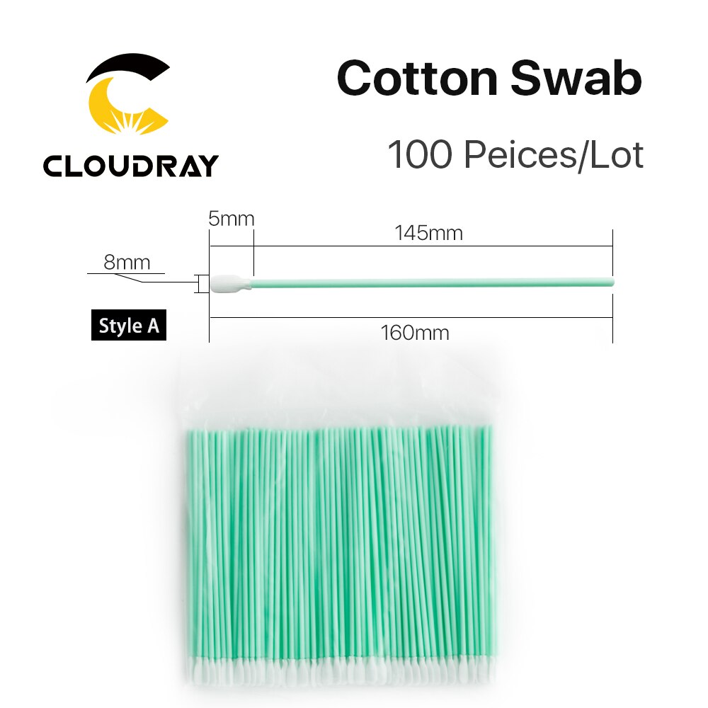 Cloudray 100 teile/los Größe 70mm 100mm 160mm 121mm Vlies Baumwolle Tupfer Staub-beweis Für Sauber fokus Objektiv Und Schutz Fenster
