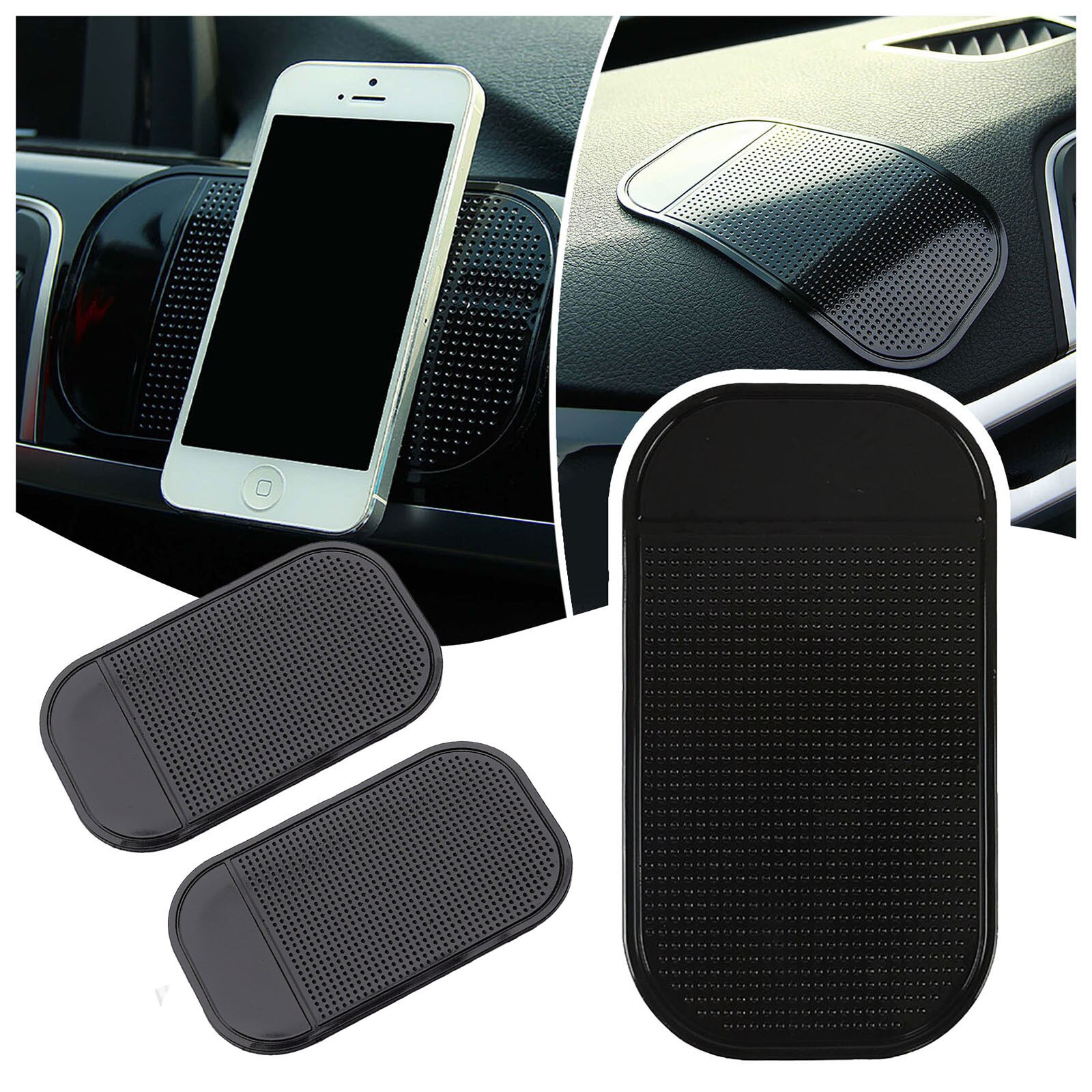 14X8Cm Auto Dashboard Sticky Anti-Slip Pvc Mat Auto Antislip Kleverige Gel Pad Voor telefoon Zonnebril Houder Auto Styling Interieur