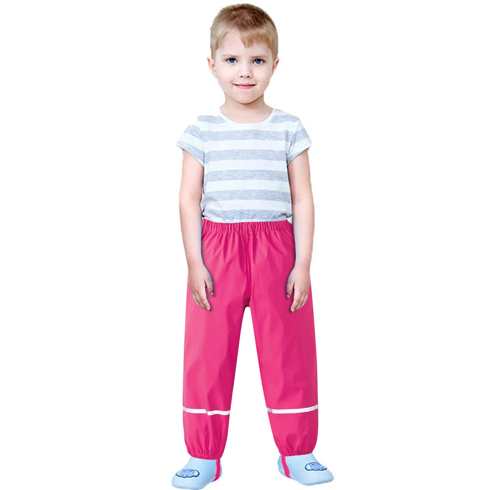 Monos impermeables y transpirables para bebés y niños, peto para la lluvia, pantalones de barro