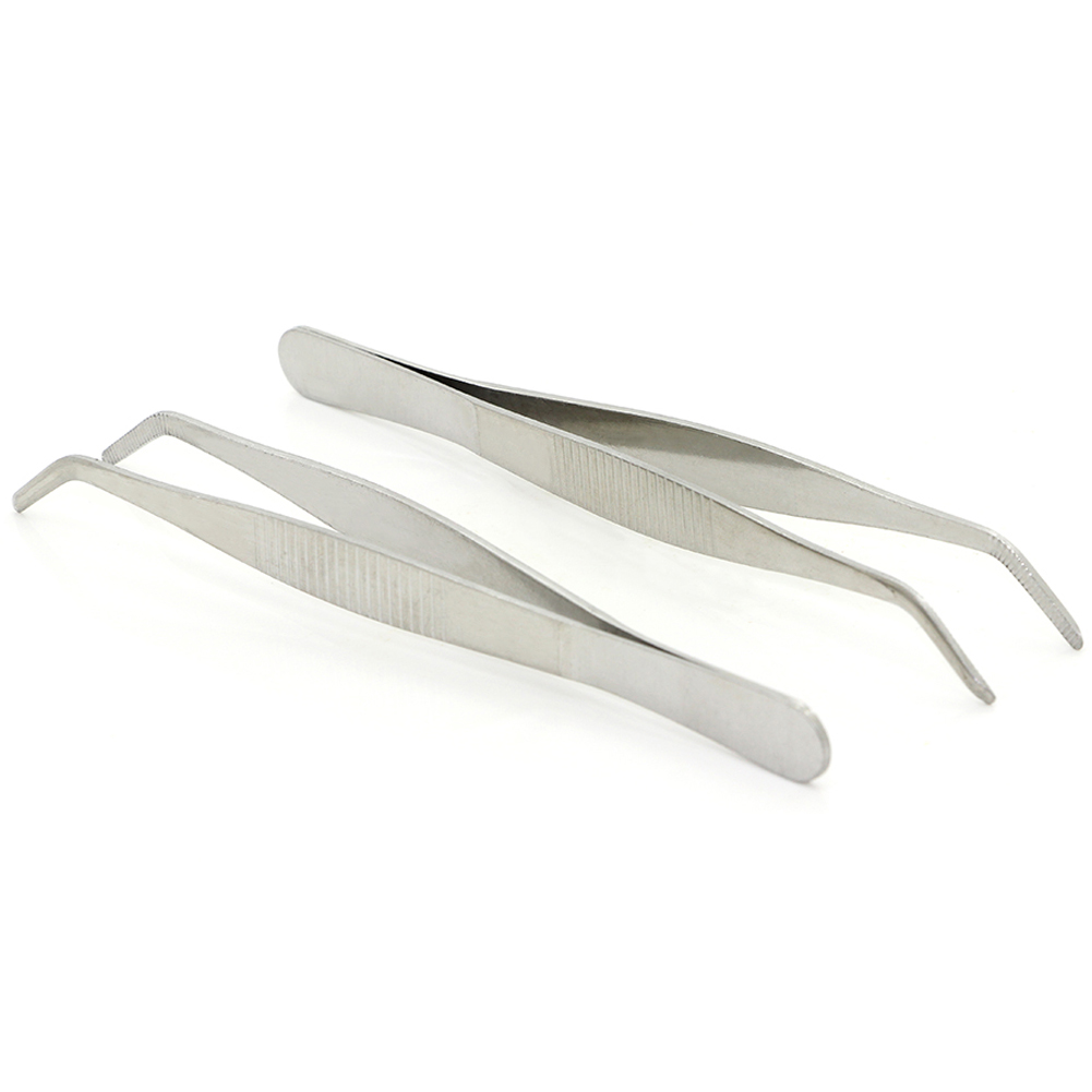 Pinzas magnéticas de acero inoxidable antiestáticas para soldadura, herramienta de pinzas electrónicas de precisión, 125/140mm