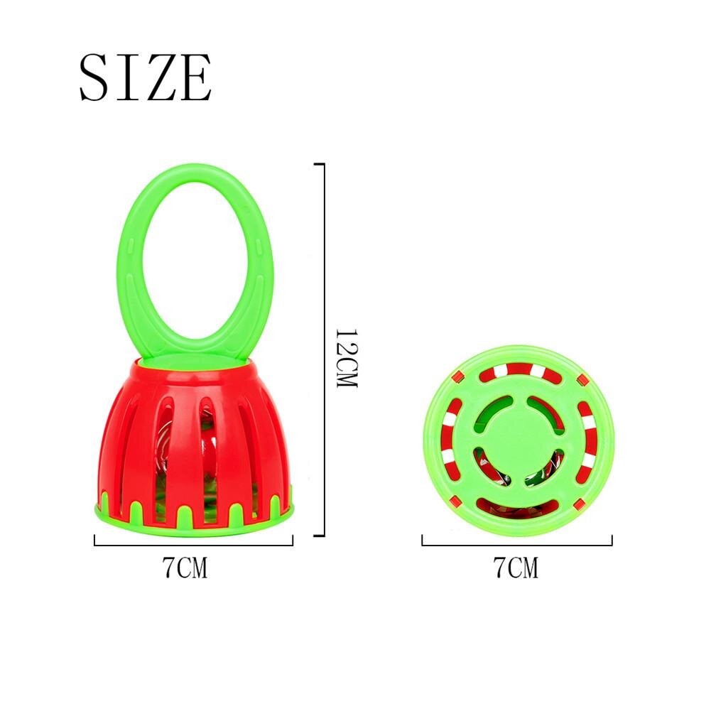 Baby Cage Bell Stick Shaker Children's Handbell Early Education Music Orff Instruments SY-99 12*7*7cm Kids