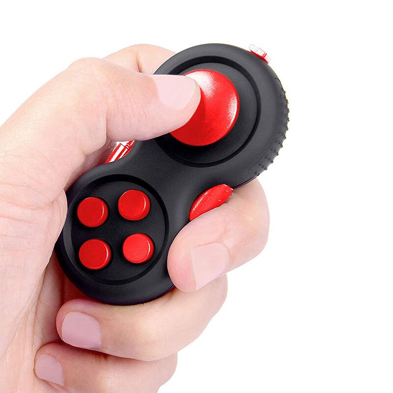 Tianta Fidget Pad Antistress Speelgoed Stress Volwassenen Handvat Speelgoed Squeeze Fun Bureau Decompressie Kids Kinderen Interactief Spel: Red