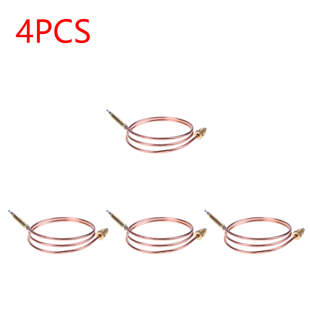 1-5 st universal gas termoelement ventil 60/120cm eldstad ersättningstermoelement för vattenkokare teurna med 5 fasta delar