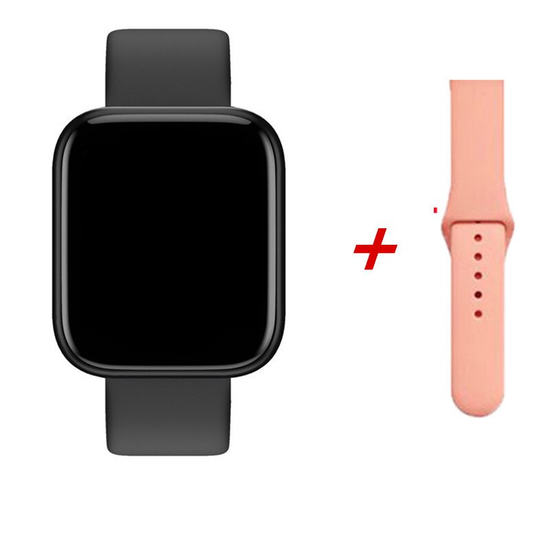 Smart Horloge Hartslag Bloeddruk Slaap Monitoring Band Waterdichte Sport Smartwatch Fitness Stap: add pink  strap