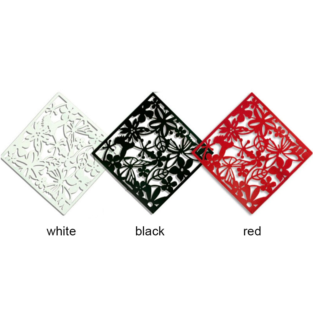 10 sztuk dziurawy wiszący parawan parawan dekoracji wnętrz żywe naklejki 3 kolor kurtyny drążą kwiat motyl partycji