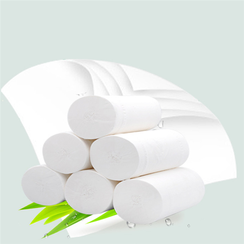 12 Rolls Papier Thuis Bad Papier Bad Toilet Roll Paper 4 Ply Vouw Wc Papier Wit Toilet Roll Tissue Handdoeken tissue