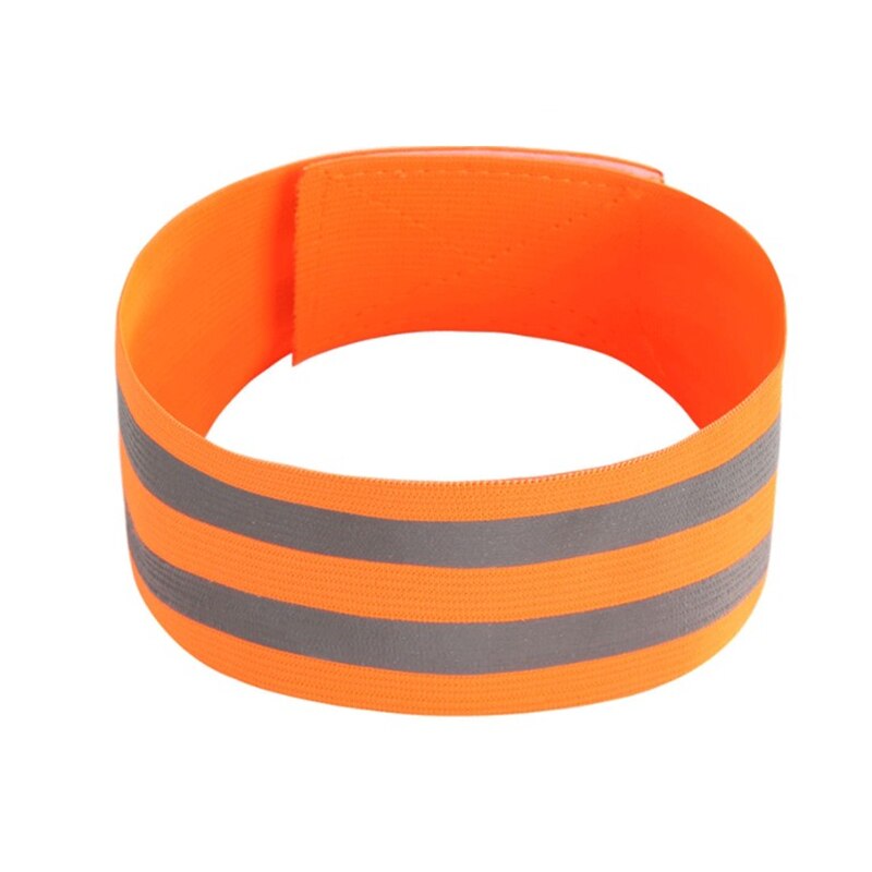 Reflective Armband Elasticated Armband Wristband Ankle Leg Strap Safety Reflector Tape Straps for Night Sports Walking Biking: orange