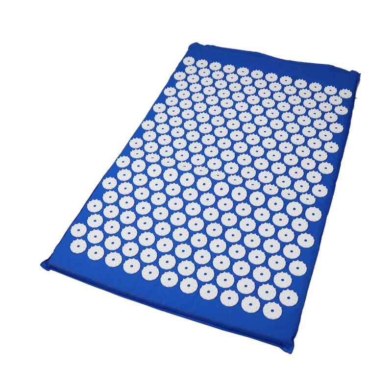 Cojín de acupuntura para aliviar el estrés, colchoneta de acupresión para el dolor de espalda/almohada, estera de masaje de Punta rosa, masaje y relajación: blue mat