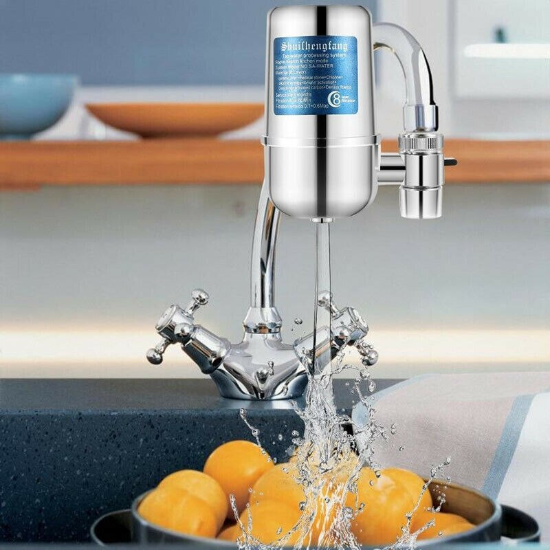 8 Layer Reusable Faucet Water Filter Activated Carbon Household Kitchen faucet For Kitchen Sink Mount Filtration Tap Purifier