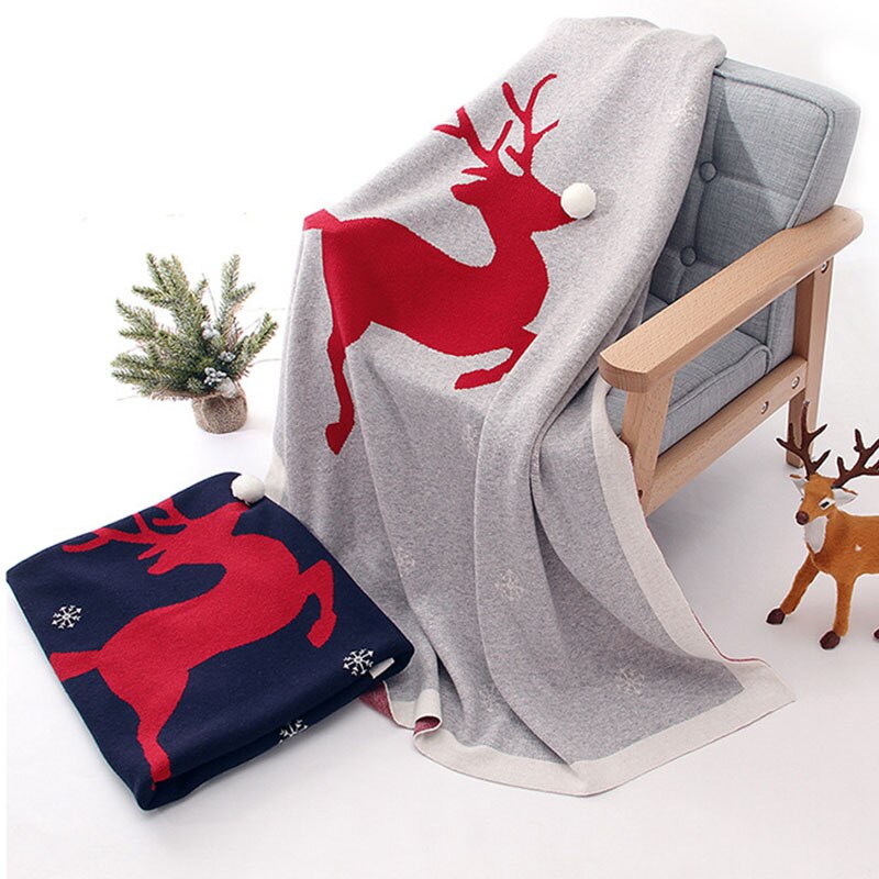 Couverture de noël en tricot pour bébé garçon et fille, édredon pour -né, vêtements à tenir, collection automne-hiver