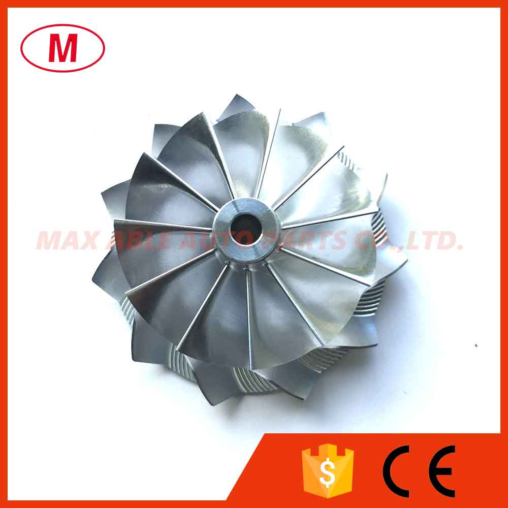 K04 41.000/50.96mm 11+0 blades Performance Turbo Billet compressor wheel/Aluminum 2618/Milling wheel for Turbocharger Cartridge