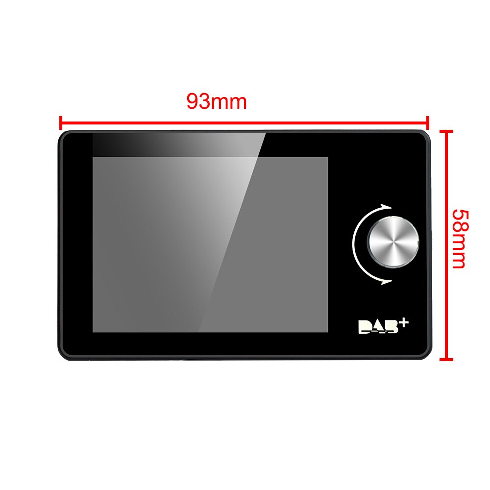 Mini DAB Radio Receiver 2.8"Colorful Display Bluetooth FM Transmitter DAB Tuner Support Call+AUX IN/OUT +U Disk/TF Card Play 64G