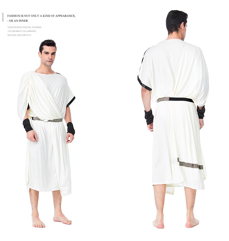 Purim Ladies Roman Princess Toga Fancy Dress Halloween Greek Olympic Goddess Grecian Outfit Arabic Prince Caesar Costume for Men