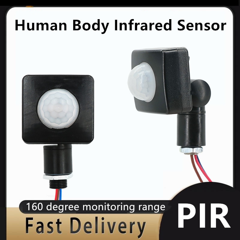 Human Body Sensor Switch Mini Human Body Infrared Sensor Ultra-thin Infrared Body Sensor Switch LED Flood Light PIR Motion