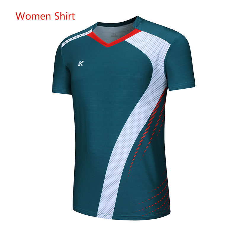 Badminton Shirt Men/Women Sports Badminton Shirts ,Table Tennis t shirt , sports shorts Tennis shirts Sports Wear clothes: Women Sports Shirt / XL