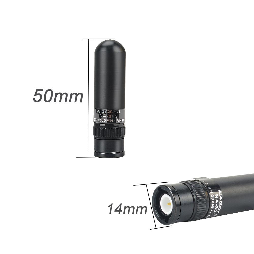 Genuine Original Nagoya NA-805 Dual Band VHF UHF 144/430/1200MHz BNC Antenna For Kenwood ICOM IC-V85 IC-V82 IC-V80 Motorola