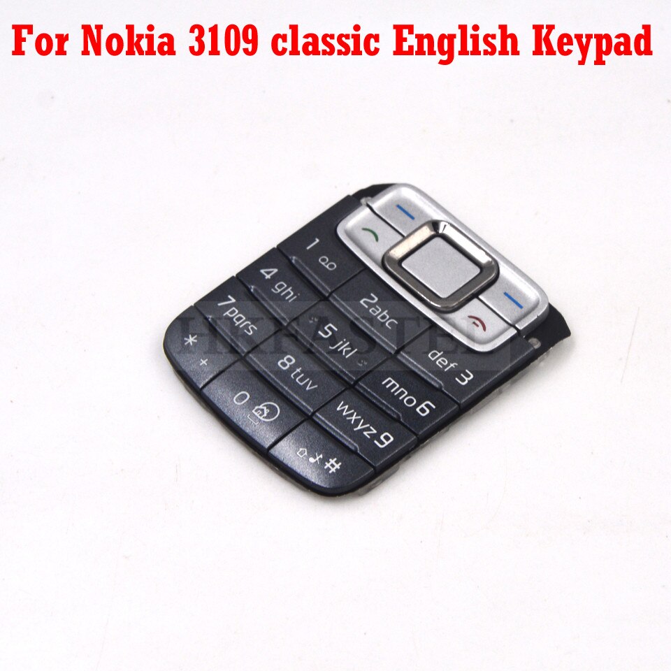 HKFASTEL Cover For Nokia 3110c 3110 Classic 3109c 3109 Mobile Phone Full Housing with Keypad Case Tool: 3109C English Key