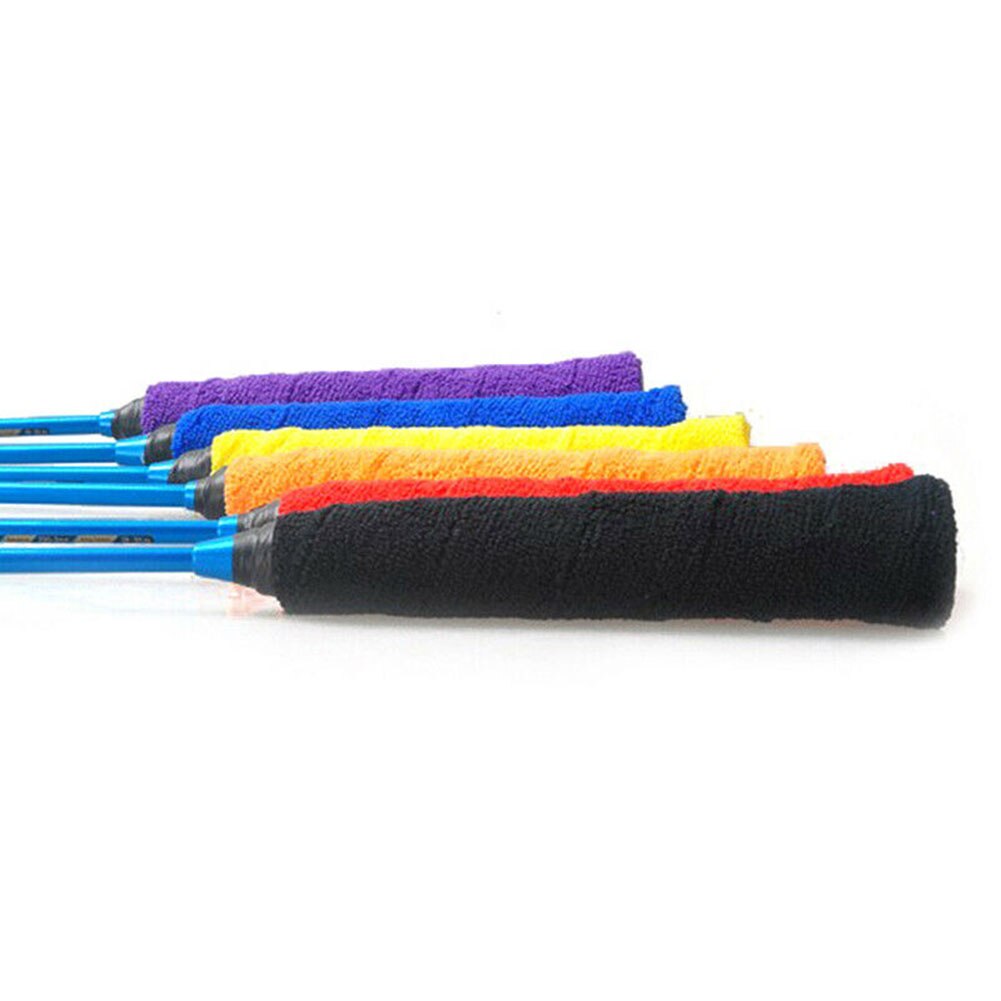 1 pièces coton serviette colle bande Badminton Tennis raquette anti-dérapant poignée Grip bandes sueur bande couleur unie surgrip