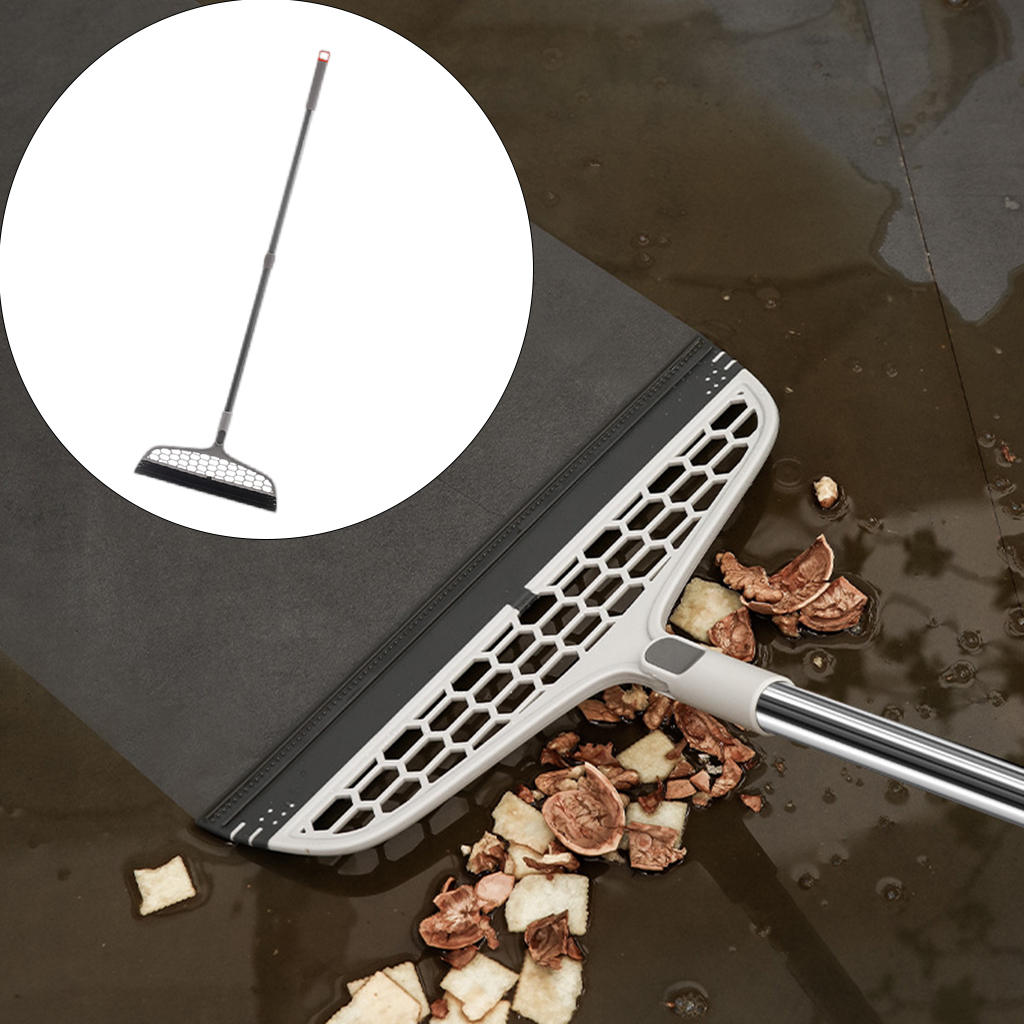 Broom Sweeper Floor Scraper Hair Remove Cleaner for Office Kitchen Home