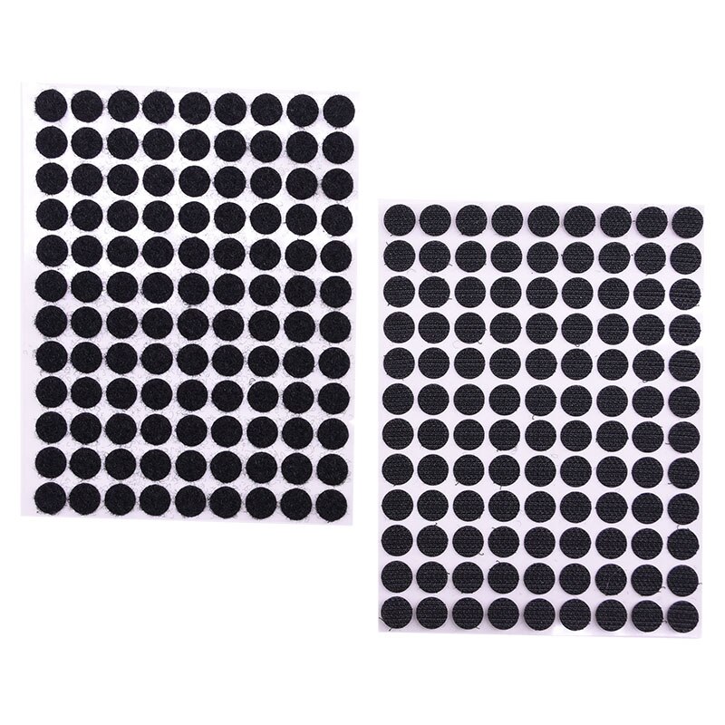 100 Pairs Velcros Adhesive Fastener Tape White Black Nylon Round Magic Sticker Dots 10/15/20mm Hook And Loop Garment Accessories