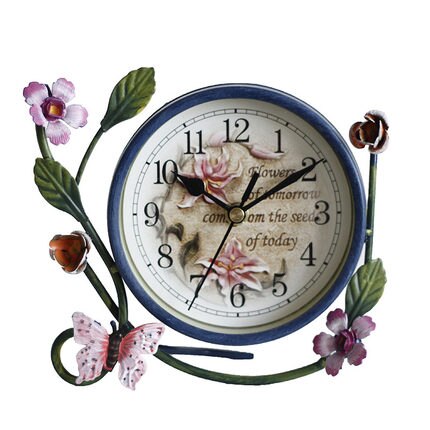 SWHONG Tafelklokken woonkamer wooncultuur wekker bloemen vrij kleine