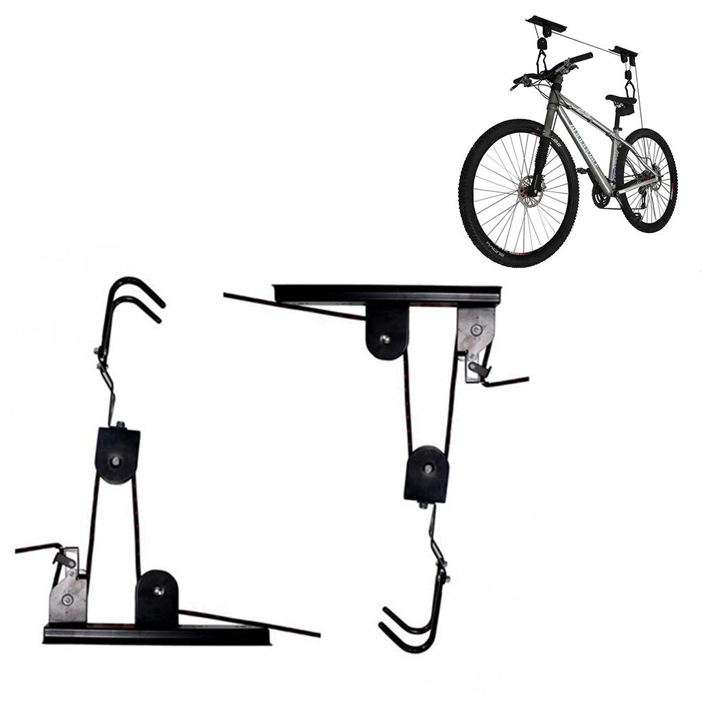 Sistema de polea de elevación de techo para Kayak y bicicleta, colgador de almacenamiento, estante para canoas