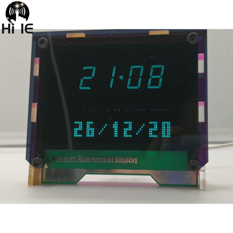 Dual Screen Display Desktop VFD Clock BoyFriend Digital LED Clock Home Clock Ambient Light VFD Screen WIFI Timing