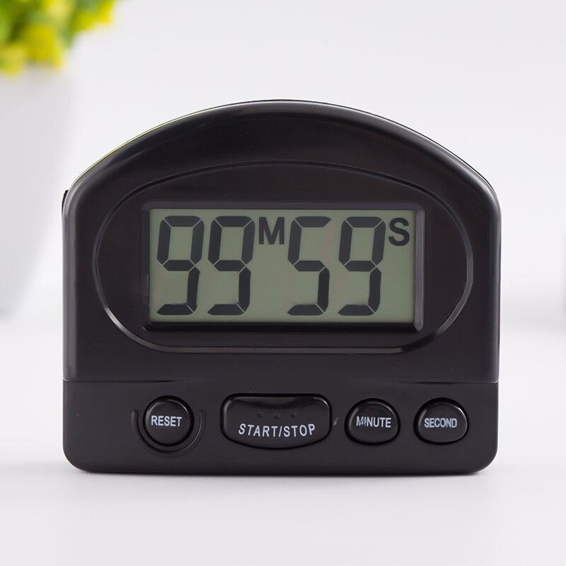 Black and White Kitchen Timer BBQ Egg Cooking Supplies Fitness Beauty Tools Timer Electronic Alarm Clock Timer