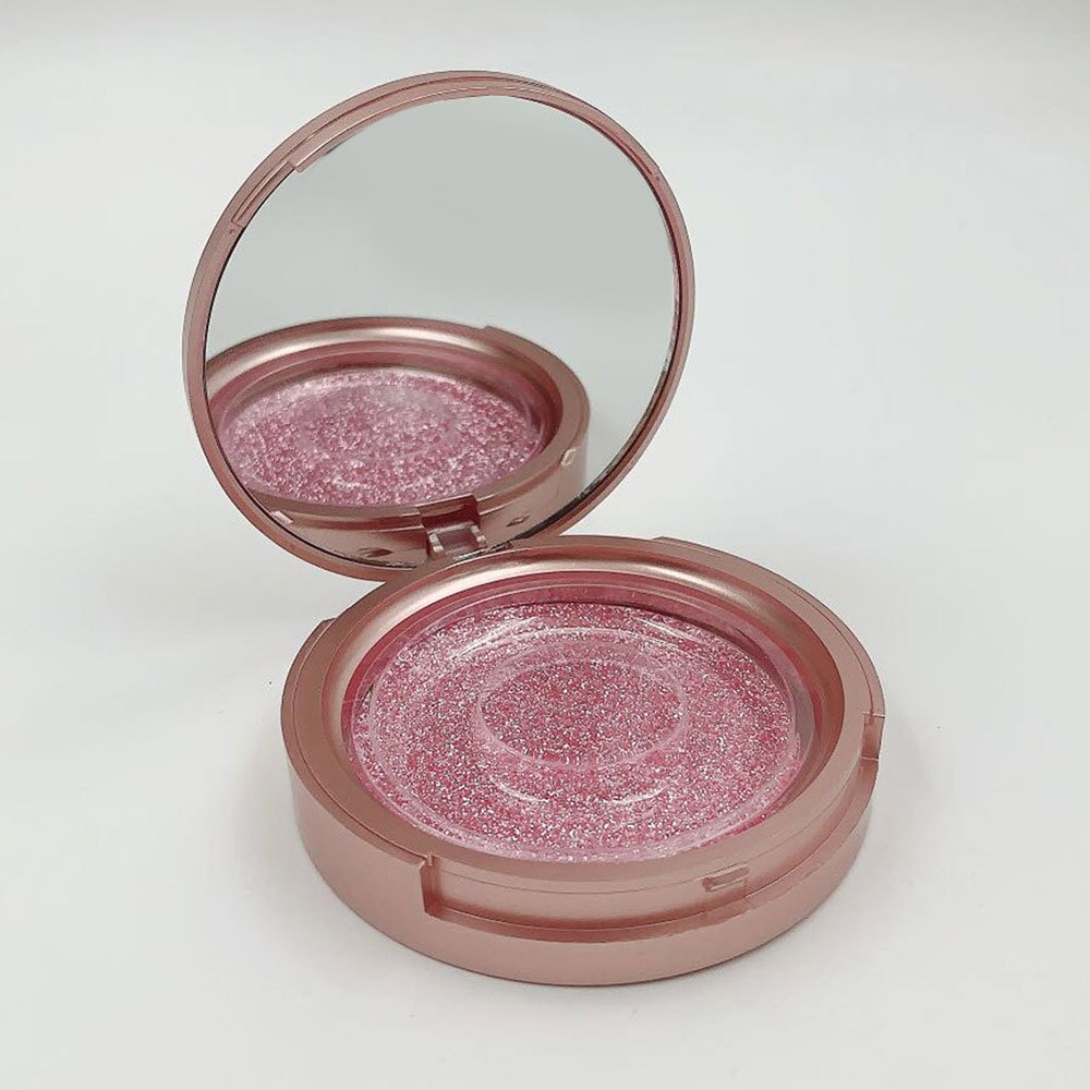 100 stuks kristallen doosje met ronde onderkant, wimpers, transparant, ronde/vierkante doosje met onderkant, nepwimpers doosje met onderkant