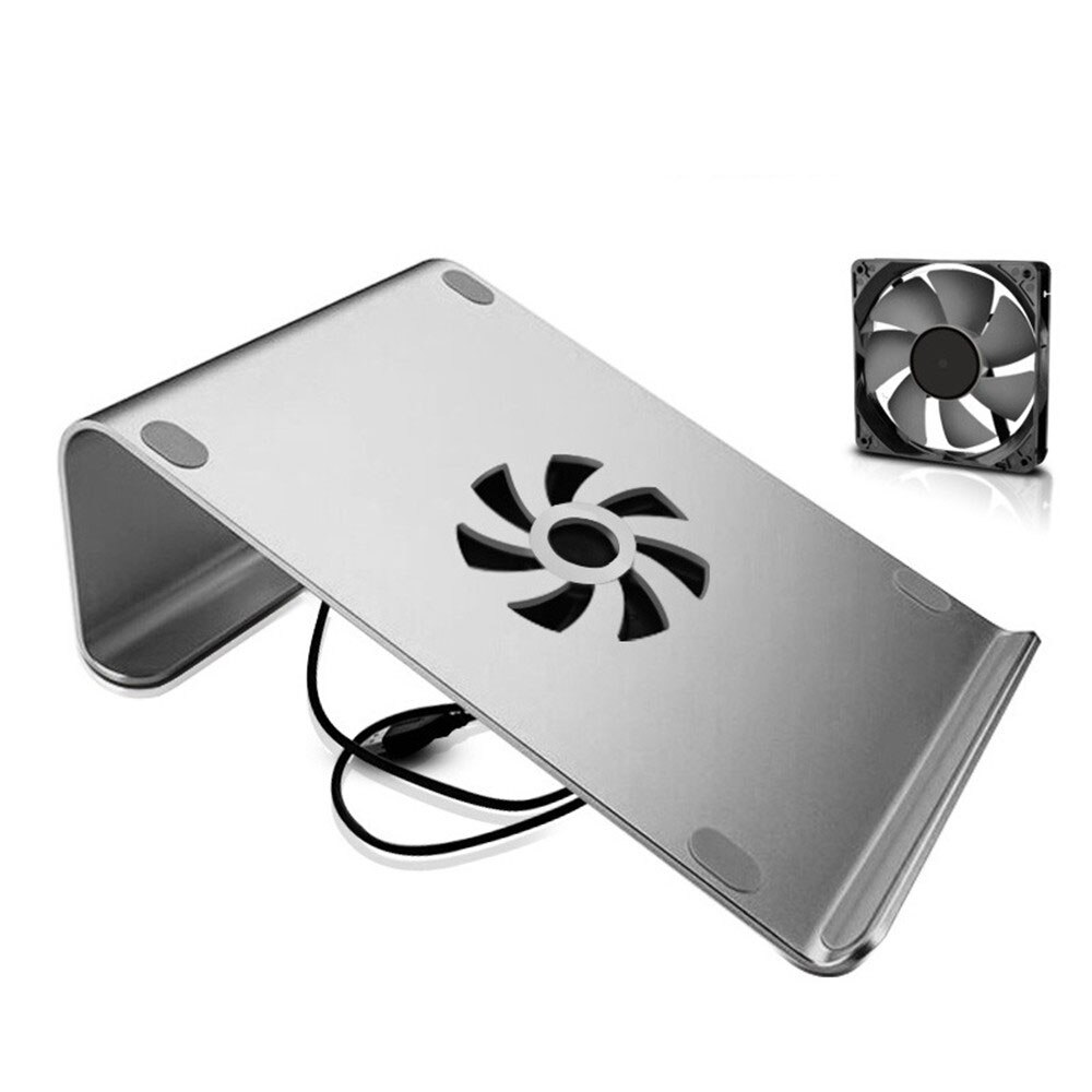 Notebook Stand Met Usb Koelventilator Aluminium Laptop Stand Houder Voor Macbook Air Pro 11 12 13 15 Computer koeling Beugel