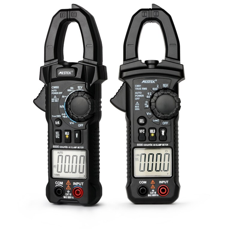 6000 Counts True RMS Digital Clamp Meter AC Current AC/DC Voltage Resistance Tester Measuring Tools VFC Capacitance Multimeter