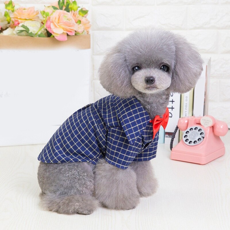 Blød afslappet hund plaid skjorte blid hund vest skjorte hund tøj hund bomuld skjorte til efteråret roupas para cachorro costiume