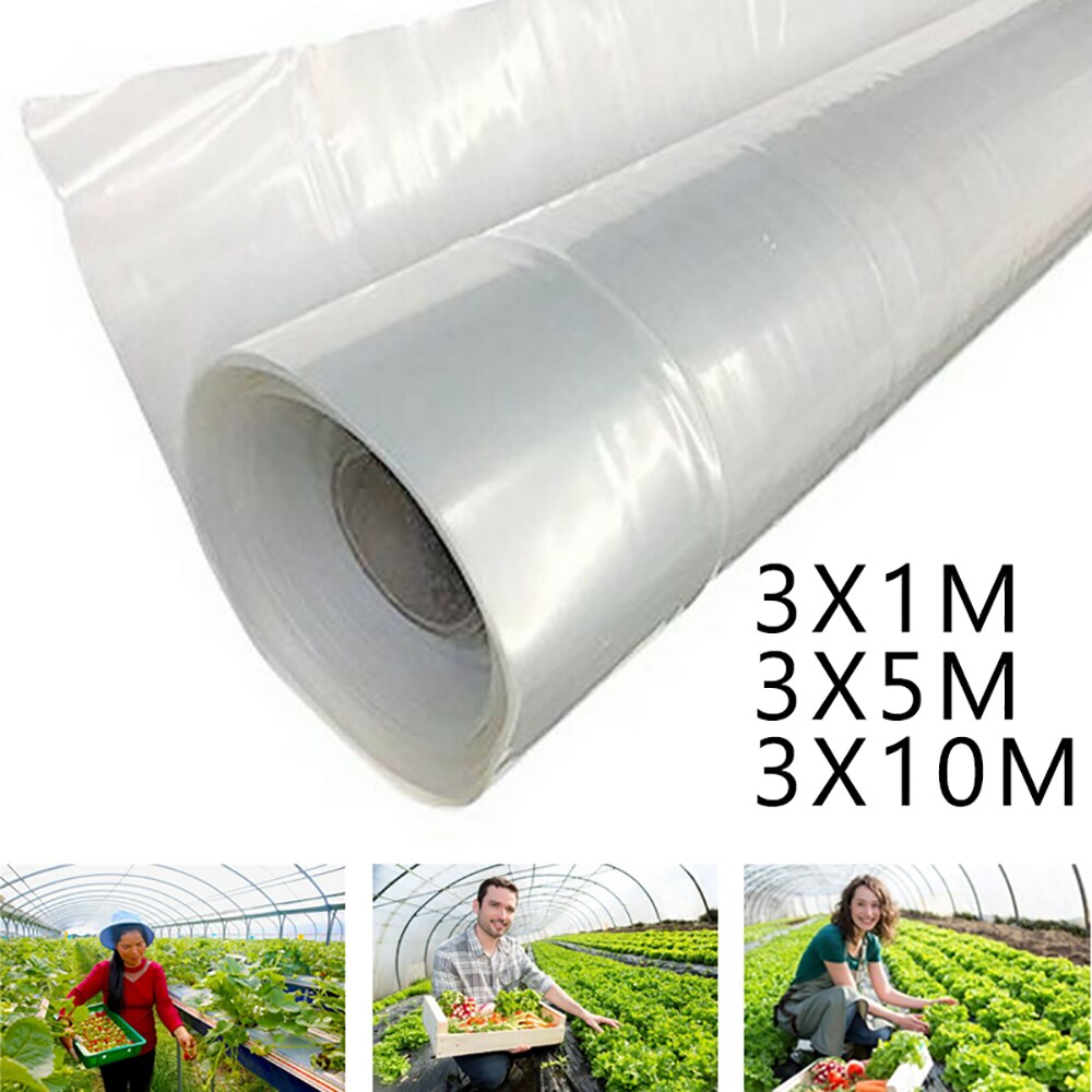 Transparent plast växthus poly film polytunnel hus täcka olika för trädgårdsmästare odlare och jordbrukare